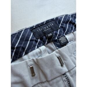 Ted Baker London Men’s Beige Chino Pants Size 32R Flat Front Casual Dress